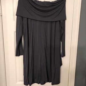 Off the shoulder long sleeve dress